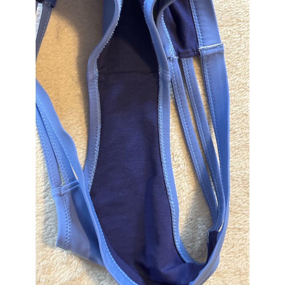 Roxy Side Straps Full Blue Bikini Bottom Classic … - image 5